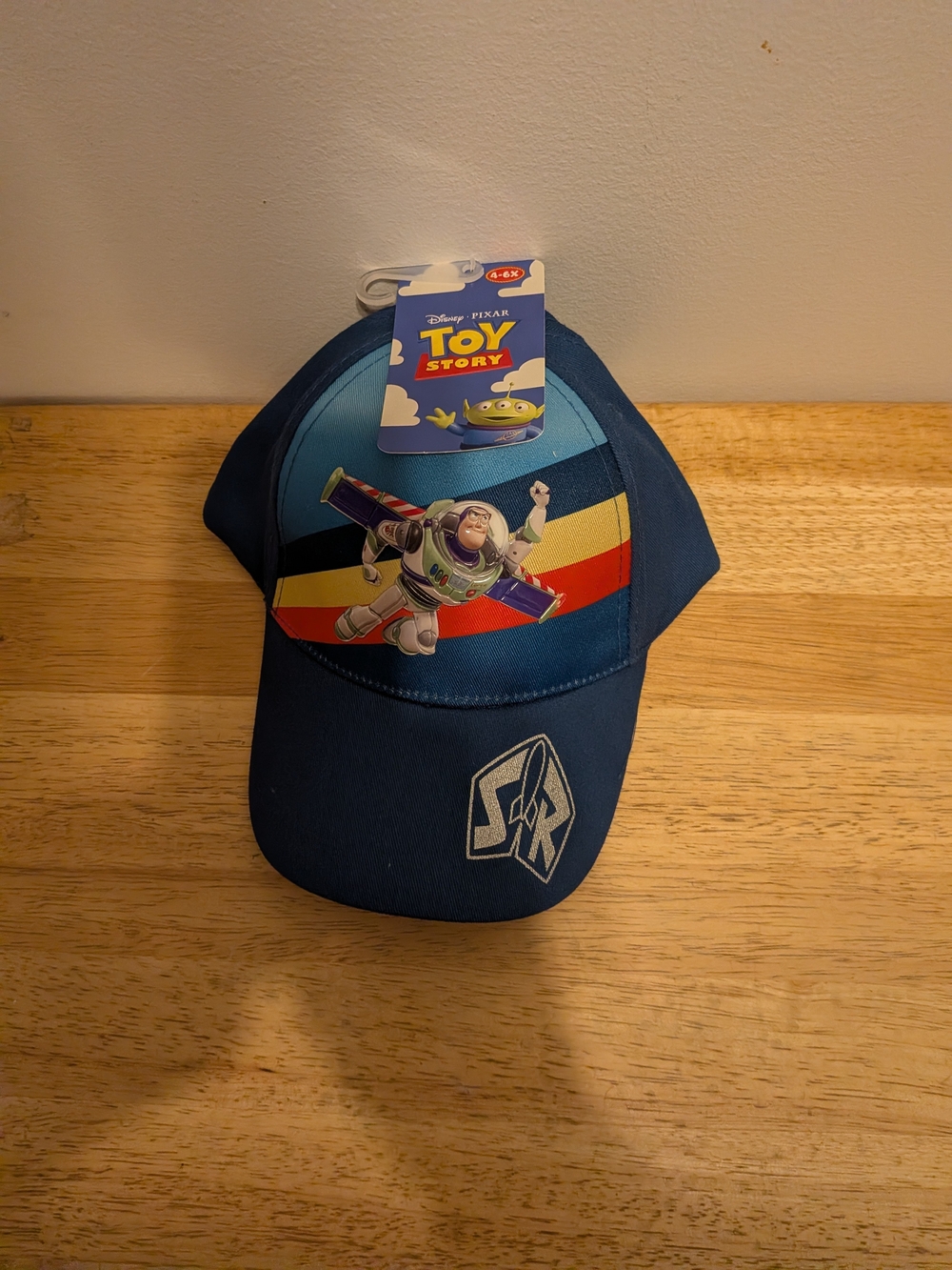 Disney Toy Story Buzz Lightyear Navy Blue Kids Cap with Retro Stripe